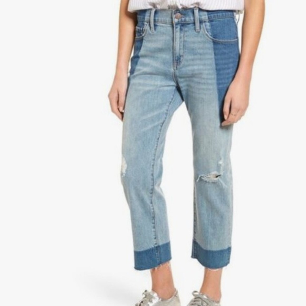 BOGO50% treasure & bond mid rise relaxed crop